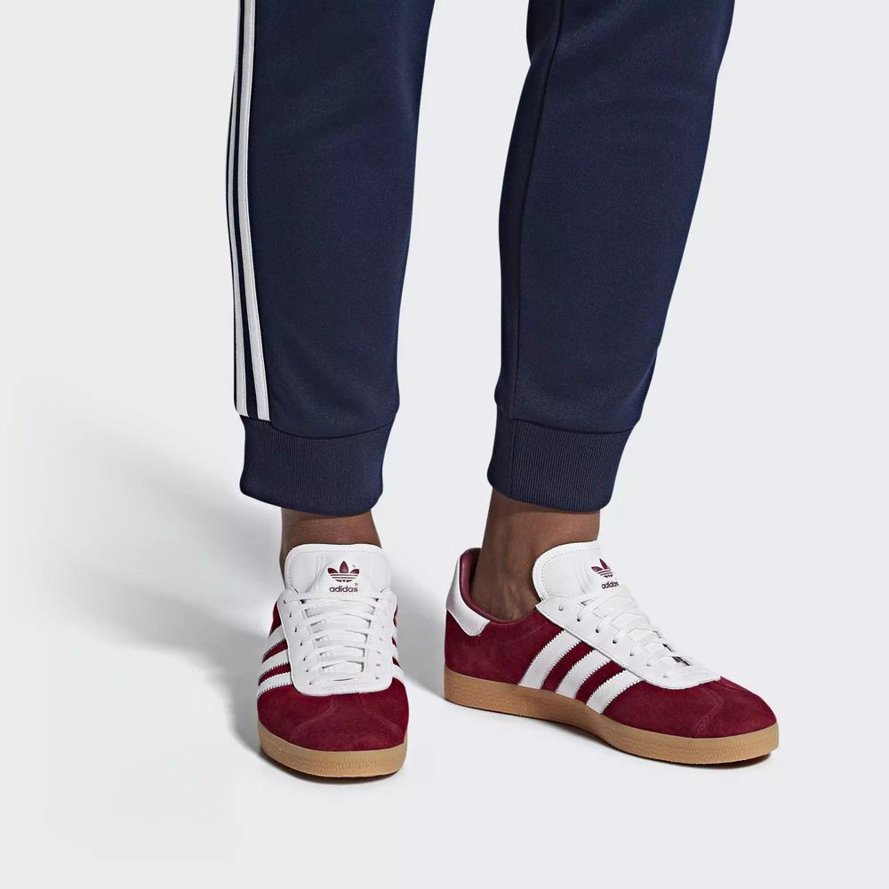 Adidas Gazelle Tenis Rojos Para Hombre (MX-81332)